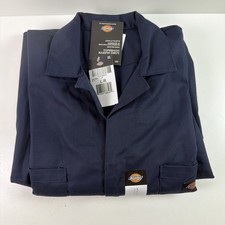 Dickies Men's Long Sleeve Coveralls, Dark Navy Large Regular 48611DN LR