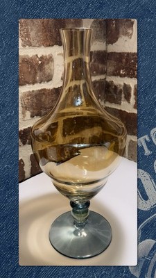 Vintage Large Studio Nova Amber-Blue Ombré  Apothecary Vase Beautiful!