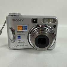 Sony Cyber-Shot DSC-S90 Digital Camera Silver 4.1MP 3x Zoom 2GB Memory Card