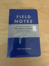 Field Notes the Great Lakes Notebook 5-Pack Sealed