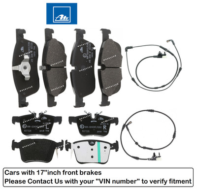 Front & Rear Brake Pad OEM +Sensor for Land Rover Discovery Sport (17inchBrakes)