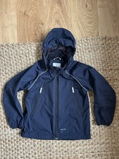Polarn O. Pyret Waterproof Kids Jacket 8-9 Years Navy Blue