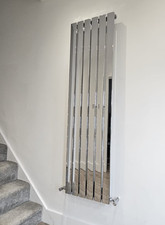 Image of NEW Modern polished chrome panel radiator 1600 X 452 MM