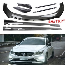 Carbon Fiber Front Bumper Rear Lip Spoiler Side Skirt For Volvo V60 V90 S60 S80 Carbon Fiber Front Bumper Rear Lip Spoiler Side Skirt For Volvo V60 V90 S60 S80