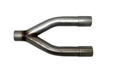 Exhaust Y Pipe 2.25 Single Inlet to 2.25 Dual Outlets WYP-225 Steel Wesdon Exhau