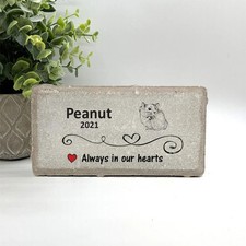Hamster Memorial - Personalized Pet Memorial Stone - Hamster Loss sympathy Gift