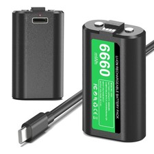 Rechargeable Controller Battery Pack for Xbox One/Xbox Series X S, 2x6660mWh ...