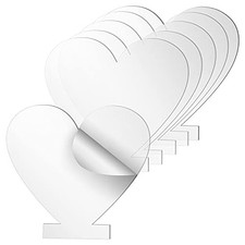 6 Pieces 2mm Acrylic Sheet Clear Cast Plexiglass Panel Thick Plastic Glass