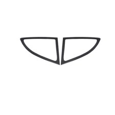 2pcs Carbon Fiber Rear Window Frame Cover Trim For Porsche 718 Boxster Cayman