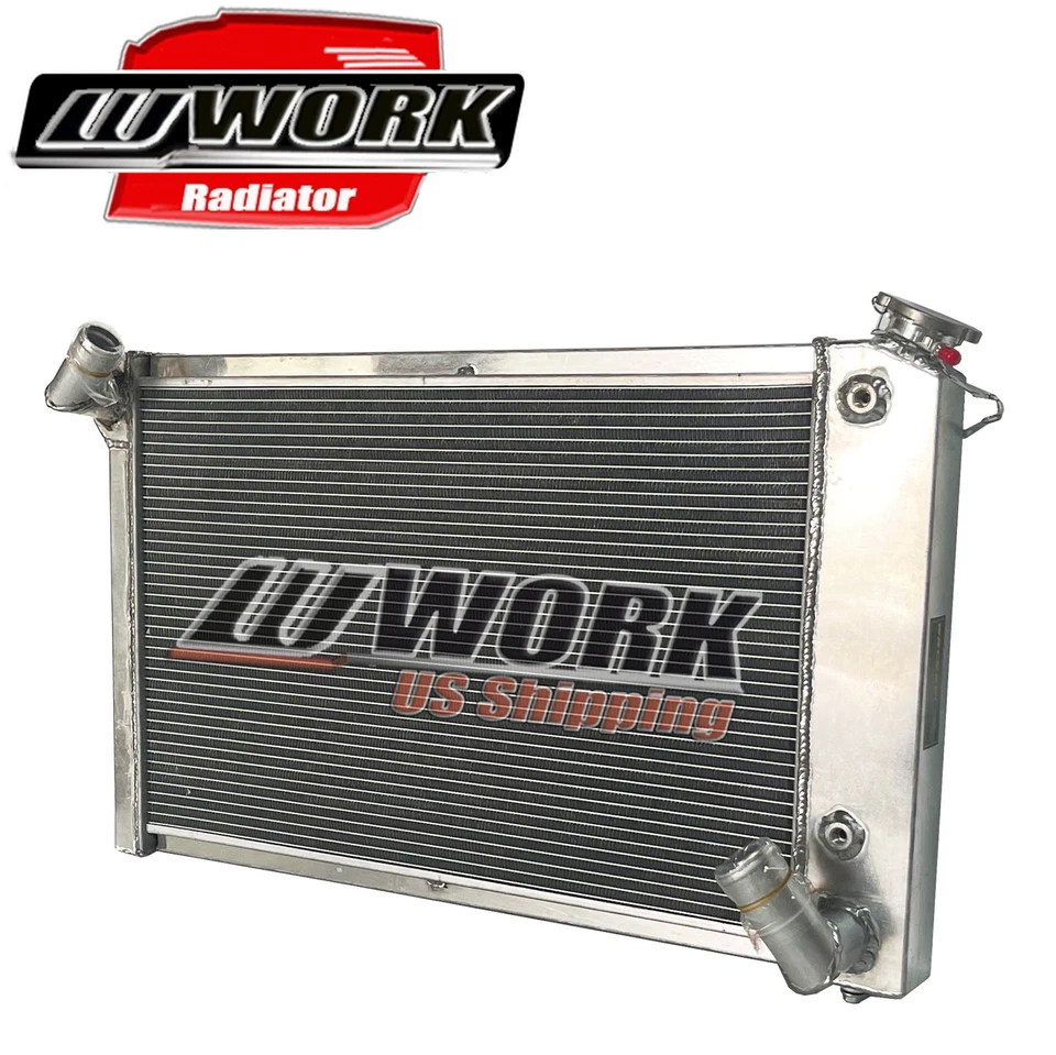 Radiador de aluminio CC1655 para motor Chevrolet Corvette 70 1969-1972 5,7 L SBC V8 Foto 3 de 4
