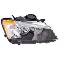 Passenger Side Headlight For BMW X3 2011-2014 Halogen with Bulb(s)