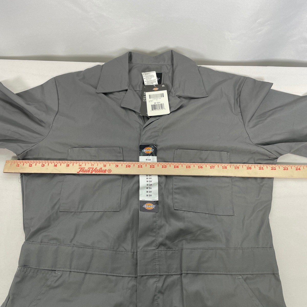 Dickies Gray Work Utility Coverall One Piece Jumpsuit Men's MEDIUM