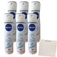 Nivea Fresh Natural Deodorant 6Er Pack (6X150Ml Flasche) + Usy Block