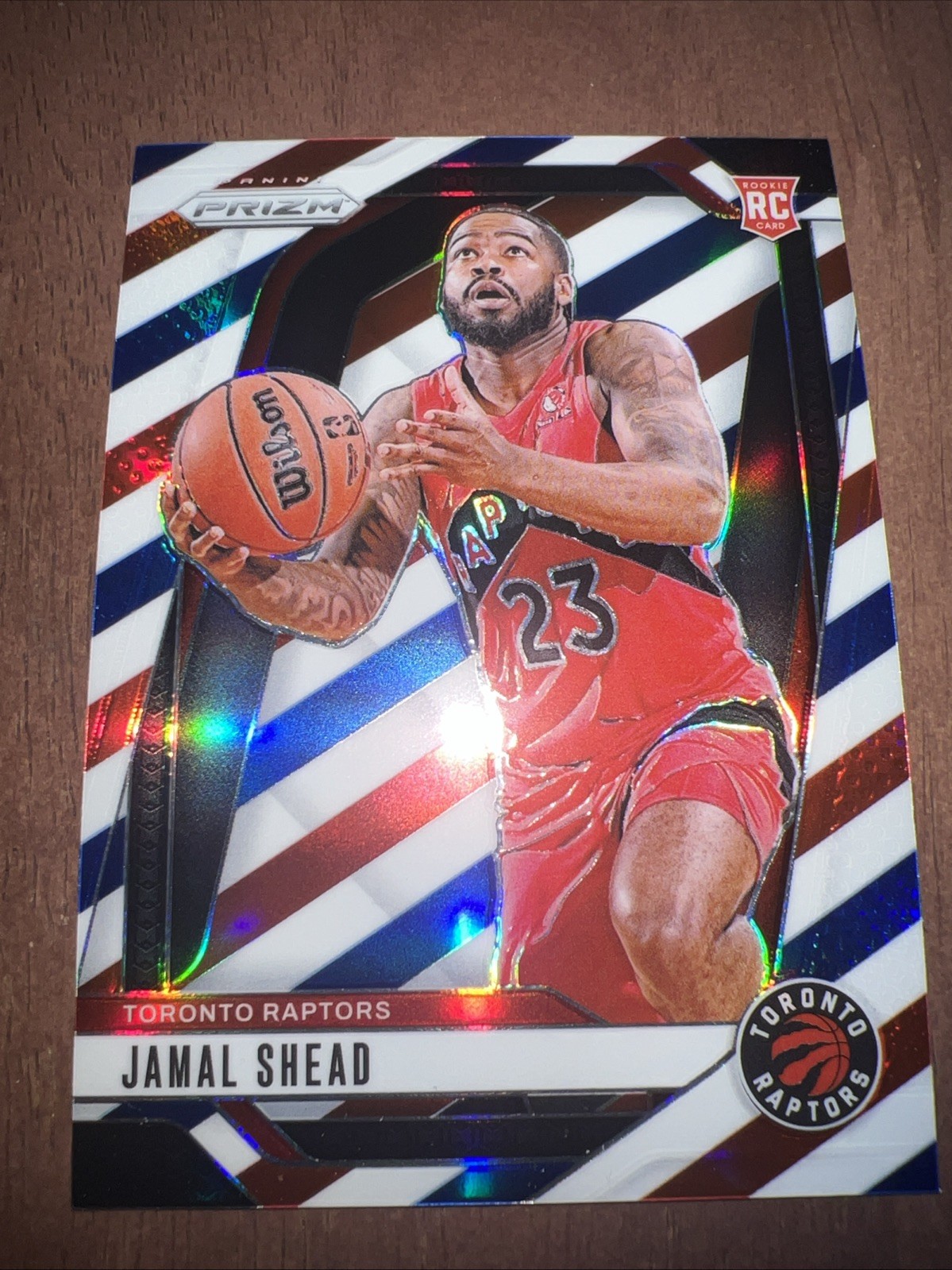 2024-25 Panini Prizm - Jamal Shead #241 Red White & Blue Prizm (RC)