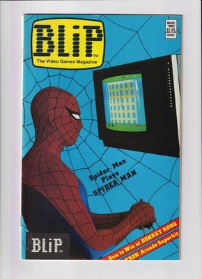 Blip #2 *DOUBLE COVER* Error Marvel 1983 Spider-Man Cover Newsstand Donkey Kong