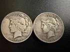 Lot of 2 1934 p Peace Dollars