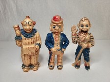 Vintage 1950's Howdy Doody Show 4" Plastic Figures Set Of 3 Kagran Corp TeeVee