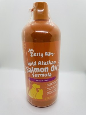 Zesty Paws Wild Alaskan Omega-3 Blend Pollock + Salmon Oil Dogs & Cats 32oz