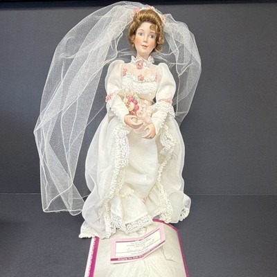 Ashton-Drake Century of Beautiful Brides Katherine 16in Porcelain Doll COA 1997
