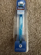 NEW Reach Access Daily Flosser Blue Handle w/ 3 Disposable Snap-On Heads | Tool