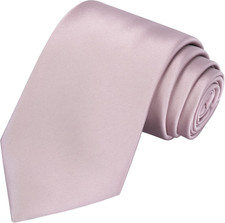 Solid Satin Tie Pure Color Necktie Mens Ties  Gift Box