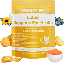 SWIYIE Lutein Gummies - Eye Health Support with Lutein & Zeaxanthin, 60 Gummies