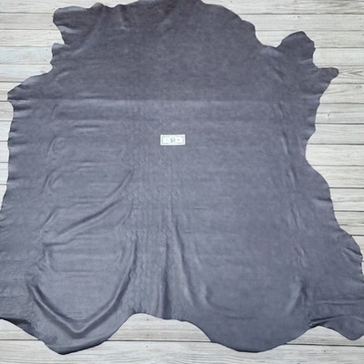 Dark Charcoal Leather Whole Cow Hide High Quality 50.5 sqft Tango Anthracite L17