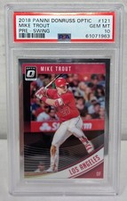 2018 Panini Donruss Optic Pre-Swing MIKE TROUT  PSA 10 GEM MINT