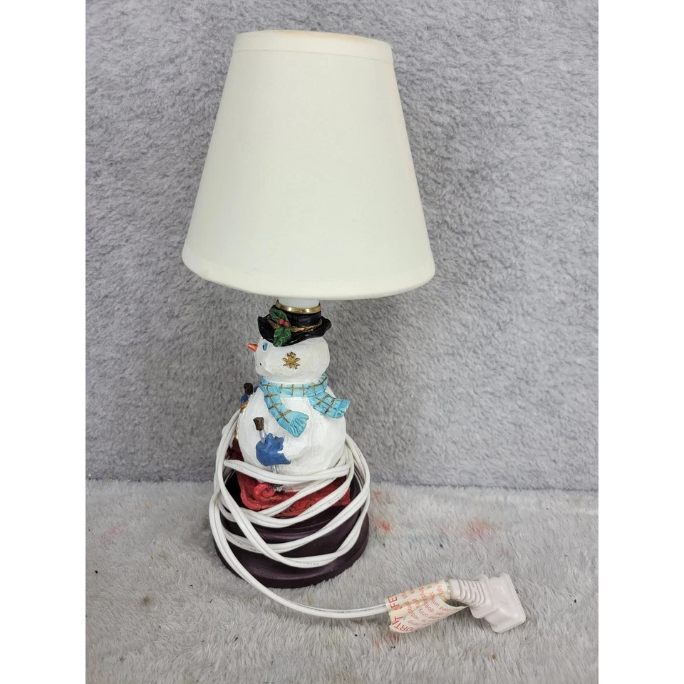 Lámpara de mesa muñeco de nieve con pantalla Don Mechanic Enterprises PG42350 Foto 4 de 4