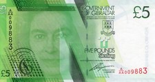 GIBRALTAR 5 POUNDS 2011  P 35. UNC CONDITION. 6RW 19FEB