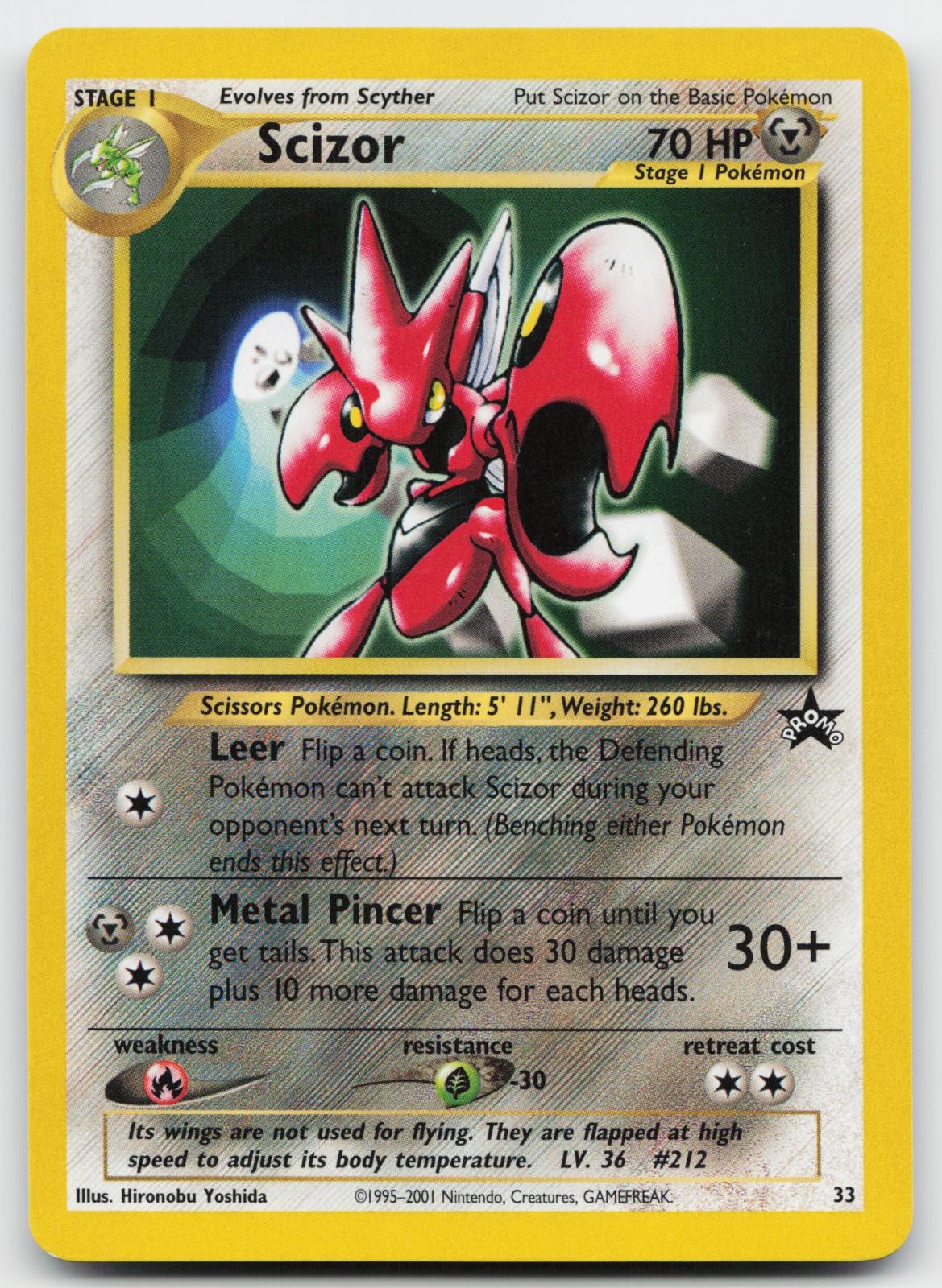 Scizor 33 Promo Wizards Black Star Promos Pokemon Near Mint