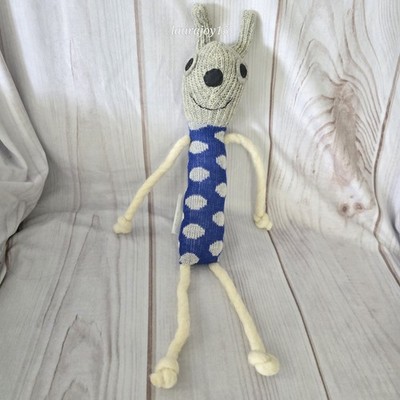 Wool Rabbit Plush Stuffed Toy Handmade Finland Unique  16 Inch Johanna K Design