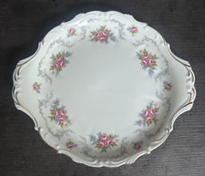 Royal Albert Tranquility Cake Plate Platter VINTAGE Floral Bone China 23x26