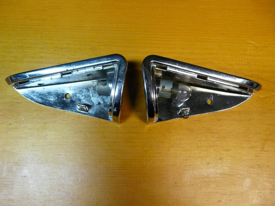 1958 EDSEL CORSAIR CITATION DOOR COURTESY LIGHT BEZELS - Image 4 of 4