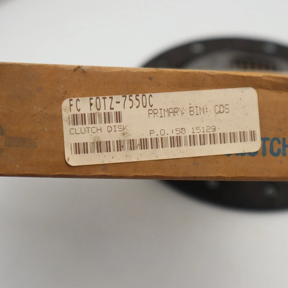 Placa de fricción de embrague Ford OEM F0TZ-7550-C 1988-1994 Bronco Super Duty Econoline Foto 3 de 3