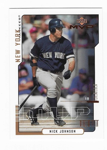 2000 Upper Deck MVP Nick Johnson #214 card