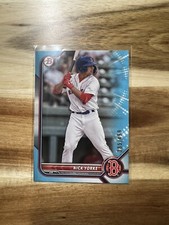 2022 Bowman Draft Paper Base Sky Blue #BD-94 Nick Yorke /499 - Boston Red Sox