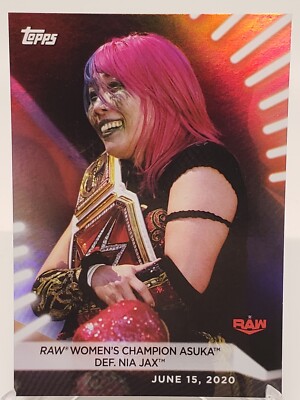 Osuka def Nia Jax Rainbow Foil #28 Topps 2021 WWE Women's Divisi