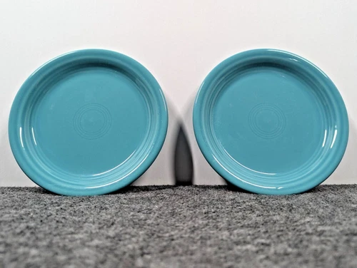 2 Fiesta Fiestaware Turquoise 6.5” Bread Dessert Plates (DDDA 2015) Lead Free