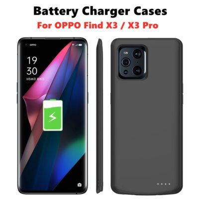 Battery Charger Case For OPPO Find X3 Pro X3 Battery Charging Power Bank Cover