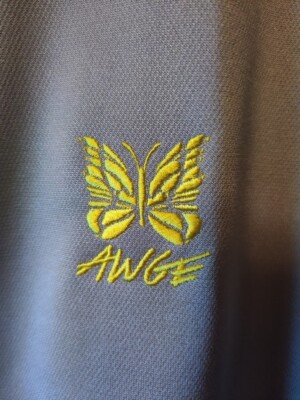 AWGE x Needles Poly Smooth Rainbow Twist Tape Track Jacket Size