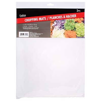 6 Pack Chopping Mats Flexible 14x11 Large Dishwasher Safe Kitchen Cutting Boards