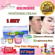 1X SKINSHE WHITENING CREAM SET LIGHTENING SKIN REMOVE MELASMA DARK SPOT FRECKLES
