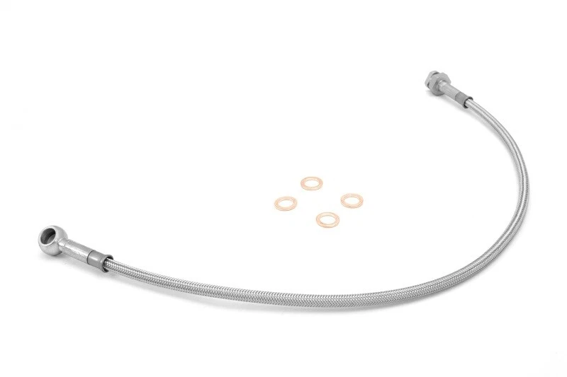 Rugged Ridge 前刹车软管 不锈钢 适合 76-81 吉普 CJ5 CJ7 和 CJ8 — 第 2/4 张图片