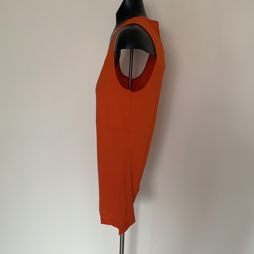 Banana Republic Damen Orange Luxe Touch Ärmellos U-Ausschnitt Tank Top Größe M - Bild 4 von 8
