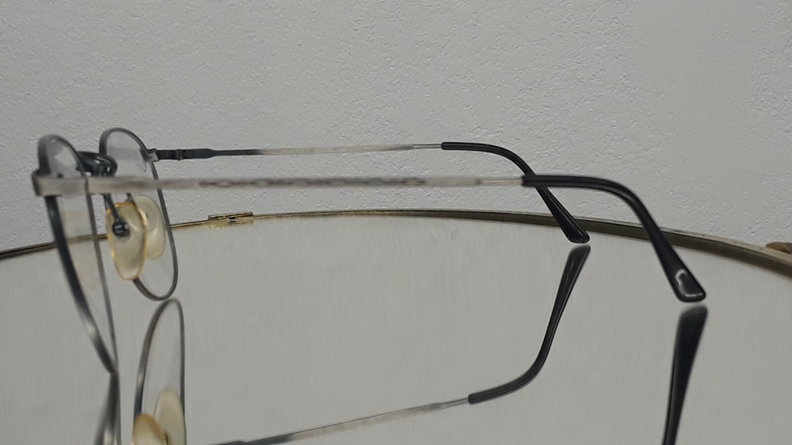Lunettes Vintage Cerruti 1881 - Monture Acétate Ivoire Carrée 56/17 140 - Années 90 - Neuf Jamais Porté