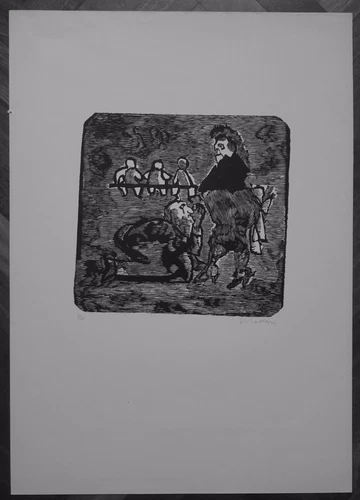 MINO MACCARI linoleografia 1951 SENZA TITOLO (NS RIF 16) - Foto 1 di 4