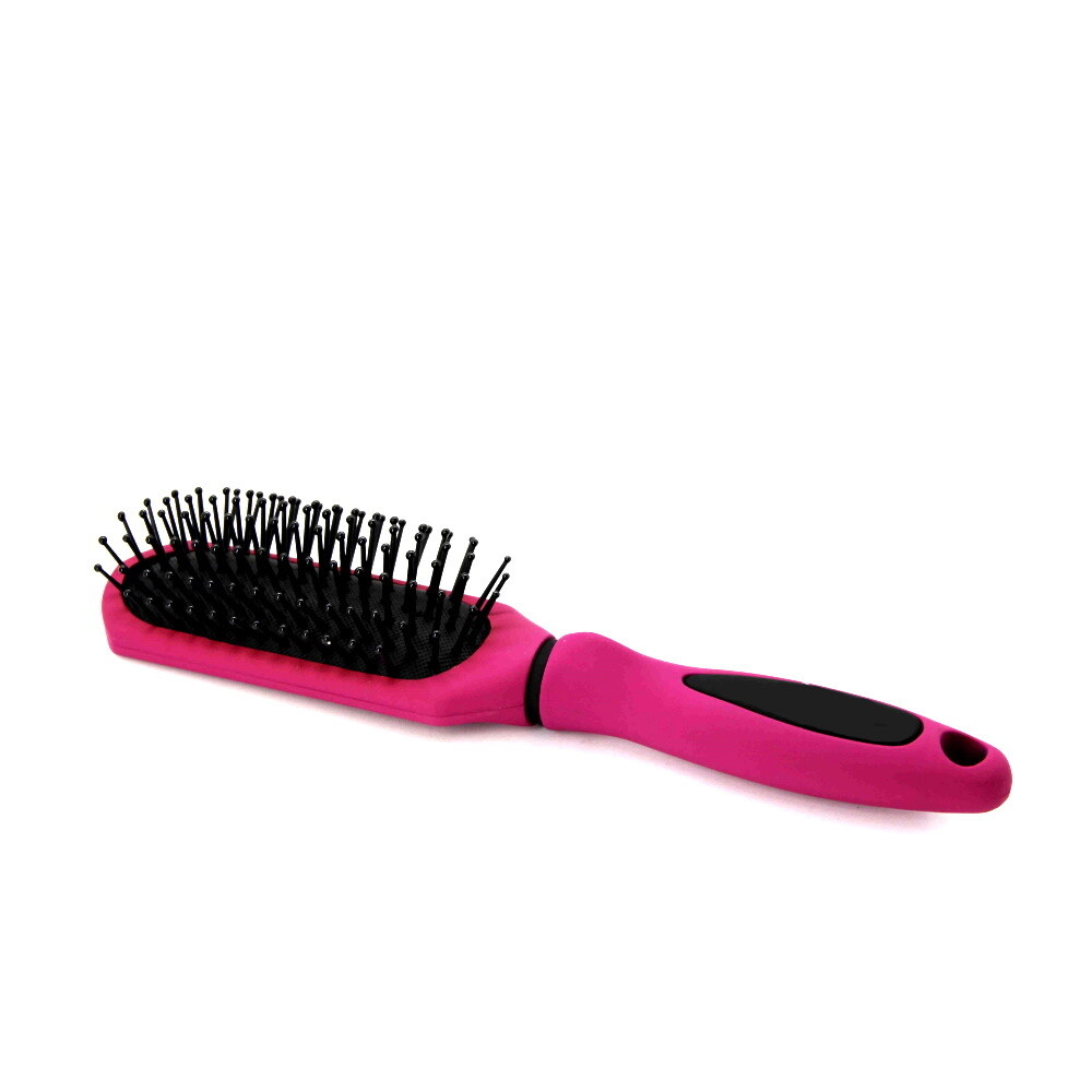 Brosse à Cheveux Droite à Soufflet - Dimensions 24x4.5cm - Rose - Neuf - Marque Générique