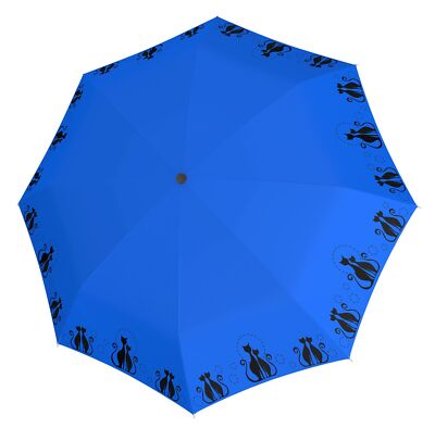 doppler Fiber Magic Cat`s Family Regenschirm Blue blau schwarz Neu