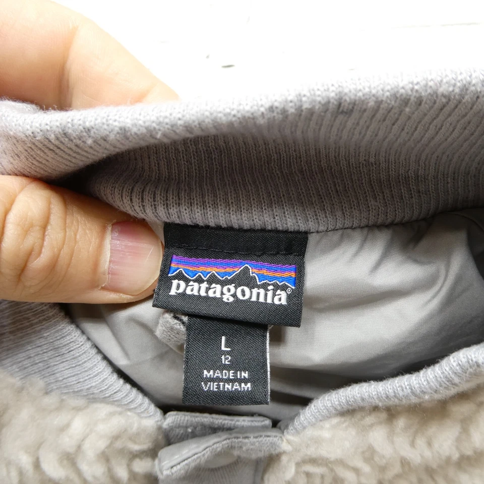 Chaqueta Patagonia Jóvenes Niños Talla L (12) Gris Sherpa Retro-X Bomber Deep Pile Foto 3 de 4